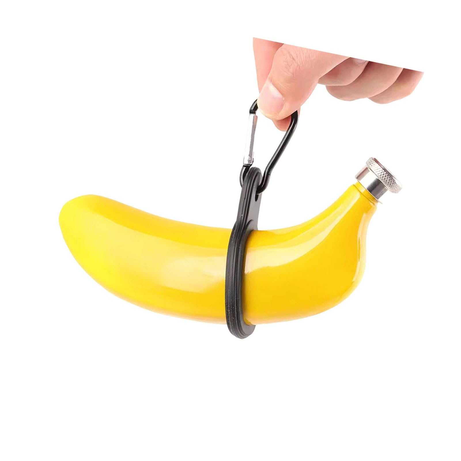 Tsophreniq 5oz Stainless Steel Banana Liquor Flask Pocket Bottle Drink Container for Hiking Fishing and Social Event Fishing Flask