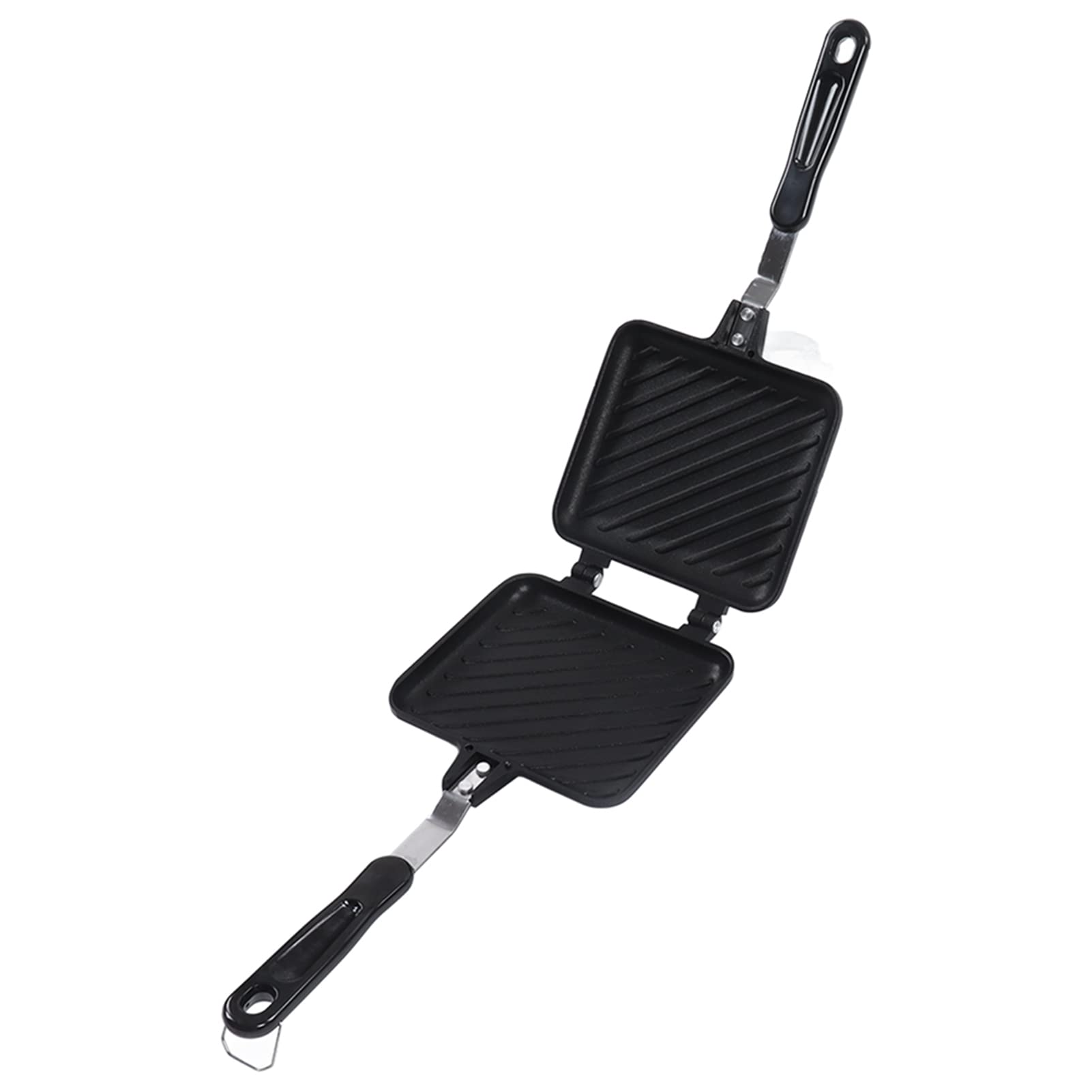 Piastra Panini Antiaderente 35x15 cm Facile Uso Design Ergonomico per Colazione Veloce