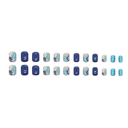 Miniatura 2 de Uñas postizas a presión con punta francesa blanca, uñas cortas cuadradas, color burdeos, uñas acrílicas de cobertura completa para otoño, uñas