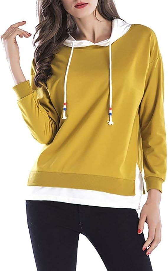 Sudadera con Capucha De Manga Capucha con Larga Modernas Casual De Las Mujeres Jersey De Gran