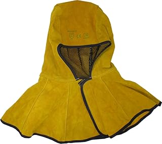 Solter - Capuz para soldagem de couro premium, resistência a salpicos e faíscas, certificação EN ISO 11611:2015, modelo AP-3000Y