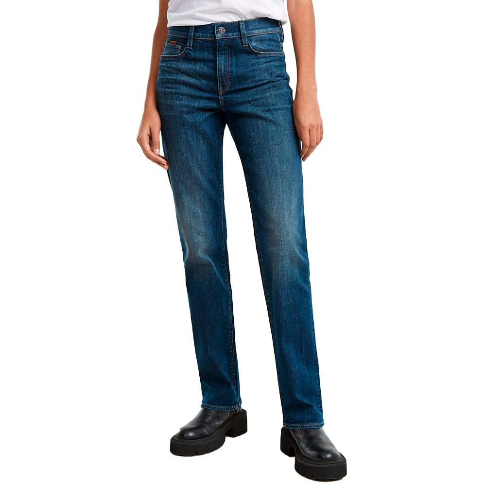 G-Star Women's Blue (Worn In Blizzard D23951-D761-G799) Strace Straight Jeans, 31W / 30L
