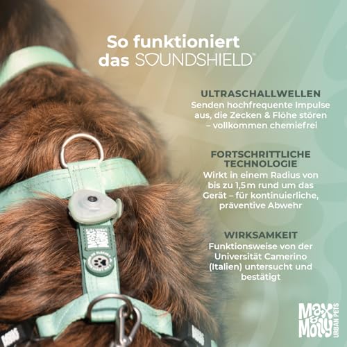 Max & Molly Soundshield, Ultraschall Zecken- & Floh-Prävention - Schwarz