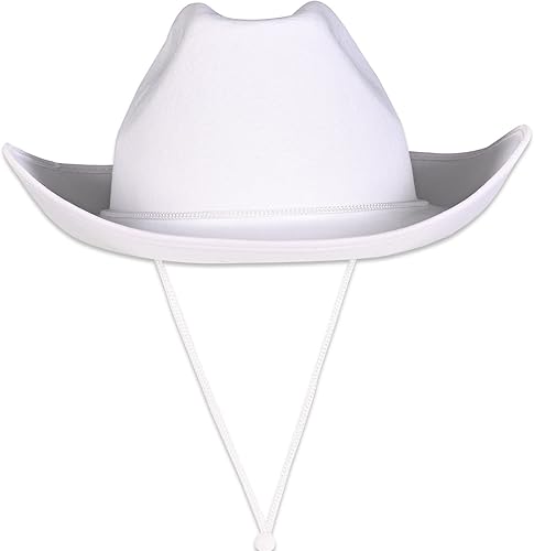 Beistle Sombreros de vaquero de fieltro negro de 2 piezas para disfraz de Halloween
