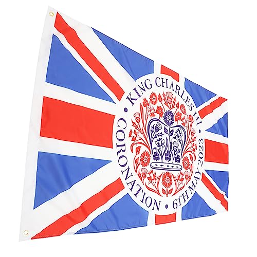 Mât de drapeau avec bannières Union Jack ornements extérieurs commémoratifs