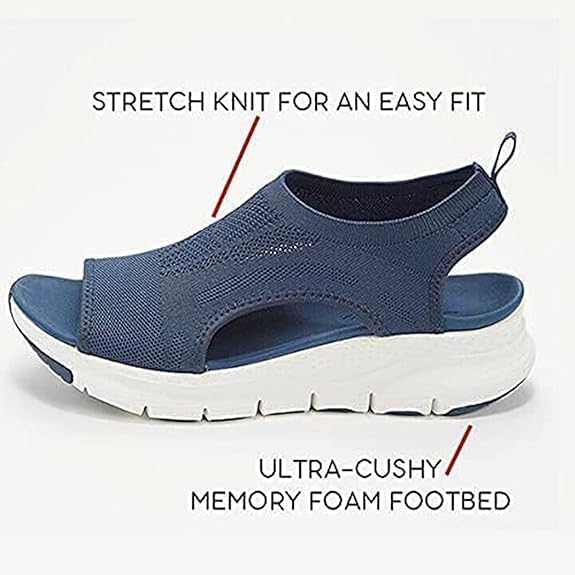 Women's Orthopedic Walking Sandals Arch Support Orthotic Breathable Comfortable Non-slip Wide Fit Plantar Fasciitis Sport Athletic Summer Dressy Diabetic Sandals3