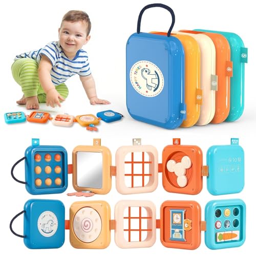 dancepandas Busy Board ab 1 Jahr, Baby Flugzeug Reisespielzeug,Sensorisches Spielzeug,Motorikspielzeug Baby,Montessori Spielzeug ab 1 Jahr,Ideales Reisespielzeug Für Unterwegs