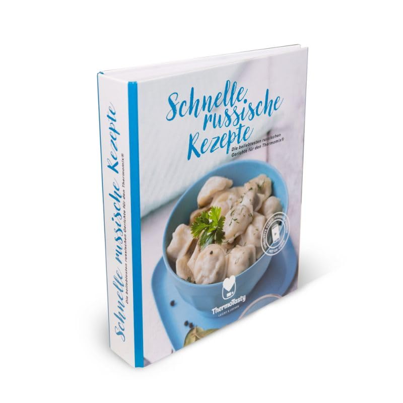 ThermoTasty Russisches Bündelset: 5 Kochbücher mit 100 original russischen Rezepten, russische Gerichte für den Thermomix® inkl. Schritt-für-Schritt Videoanleitungen & Sammelordner gratis