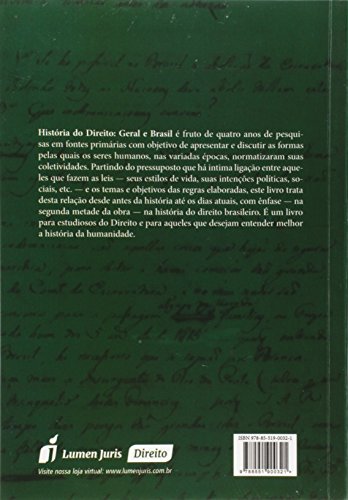 História do Direito Geral e do Brasil