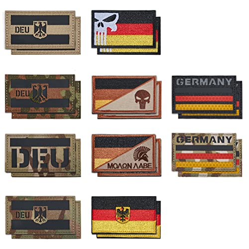 DEU Deutschland IR Infrarot Reflektierende Patches Klett Militär Bundeswehr Patch Klett Patches Für Taktische Kleidung Rucksack Baseballkappe Uniform Weste Hundegeschirr