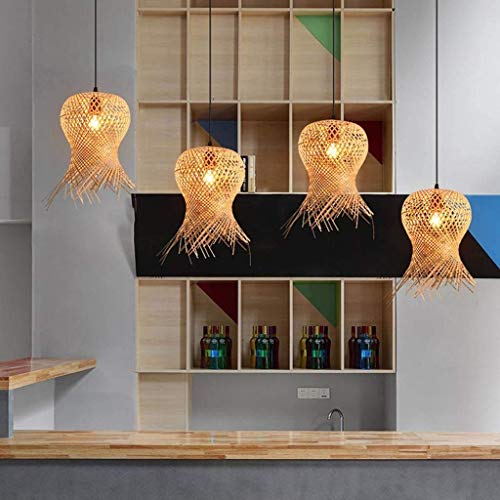 Lámpara colgante retro de madera para solucionar techos altos 2