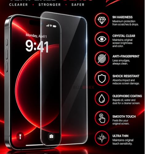 Image of Edge to Edge Privacy Screen Protector For Apple iPhone 18 pro MAX - Anti-Spy Tempered Glass Gurad, Protect Sensitive Information, Privacy in Public, (iPhone 18 pro MAX - 6.9 Inch) - Pack of 1