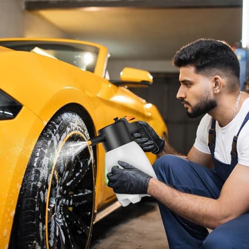 Pulvérisateur à mousse de lavage auto électrique 1.8L multifonctionnel sans pompage manuel