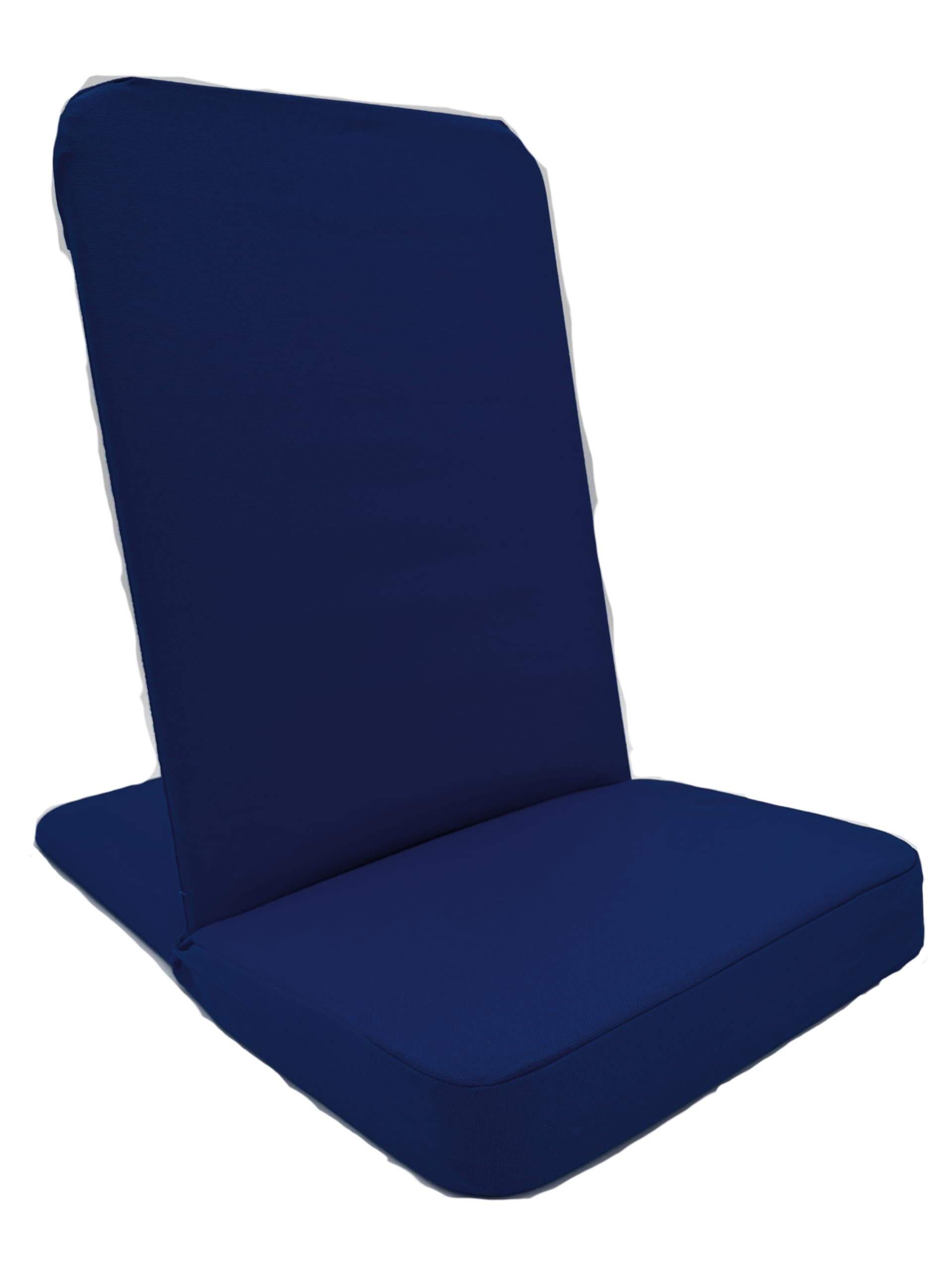 Original BackJack -Made in THE USA- Folding Royal Cotton Fabric Lightweight Floor Seating Chair for Gaming, Families, Parents, Daycare, Back Support, Reading, Yoga, Meditation, Dorm