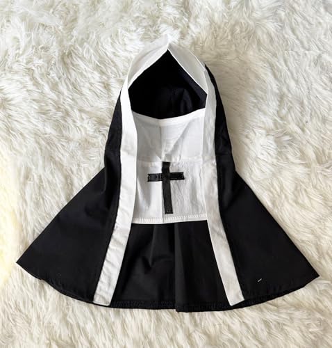 BT Bear Pet Halloween Costume,Dogs Nun Cosplay Costumes Halloween Holiday Dress Up Cosplay Costumes for Cats Puppy Small Medium Dogs (L) - Image 2