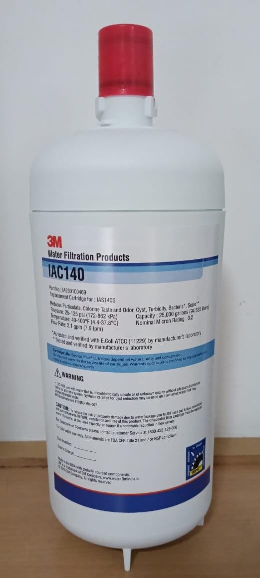 3M Home Water Filtration IAC140S Replacement Cartridge for Drinking Water System-picture-23