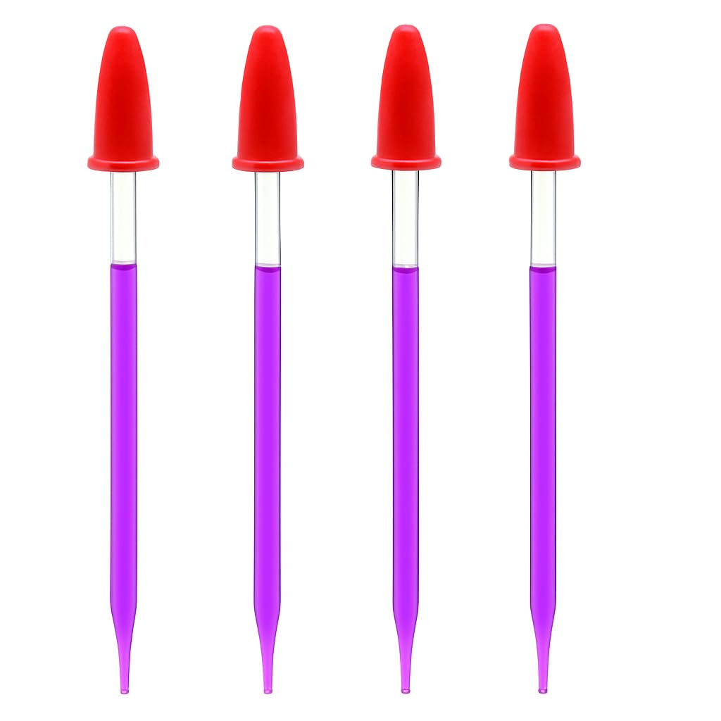 LABXPORT 4-Inch Glass Dropper with Red Rubber Cap - Pack of 4 | 2ml Precision Pipette for Laboratory, Essential Oils, DIY, Liquid Transfer & Chemical Handling | Leak-Proof & Reusable Design-image-28