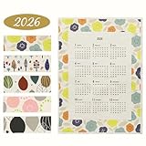 カレンダー 2026年 壁掛け 布 令和8年 壁面 ウォール キャンバス インテリア 北欧 雑貨 おしゃれ かわいい タペストリー プレゼント ギフト 贈り物 シンプル イエロー ノルディック 北欧