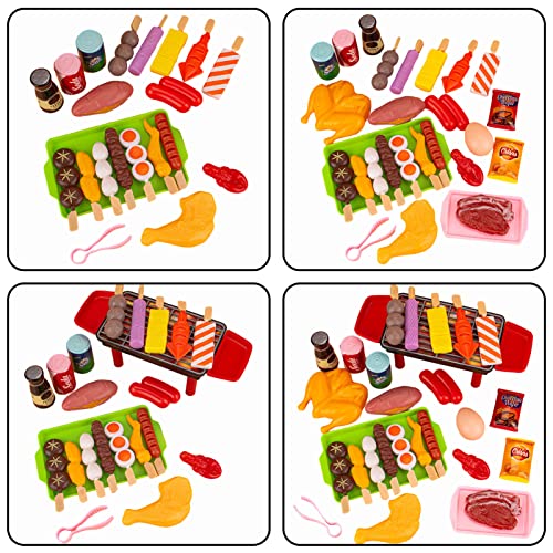 Baby Pretend Play Kitchen Kinderspielzeug,Kinder Spielküche Zubehör Simulation Barbecue Kochgeschirr Pädagogisches… – Bild 8