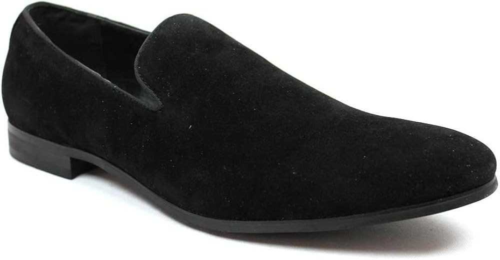 Black suede mens dress shoes Clearance
