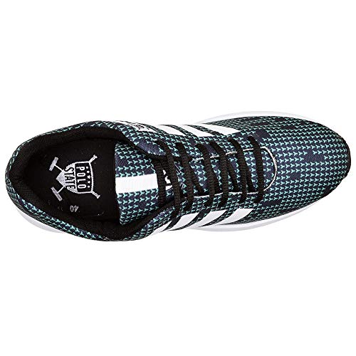 Kit 3 Tênis Masculino Polo State Dry Run Azul + Branco E Verde (41)