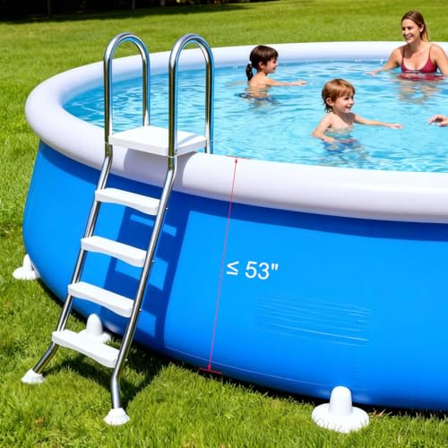 Escalera para piscina de 4 escalones en acero inoxidable miniatura 2