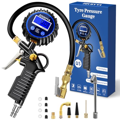 ZOVHYYA Reifenfüller Luftdruckprüfer Reifendruckprüfer 220PSI...