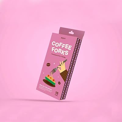 Equo Coffee Utensils, Biodegradable and Compostable Forks (Pack of 15)