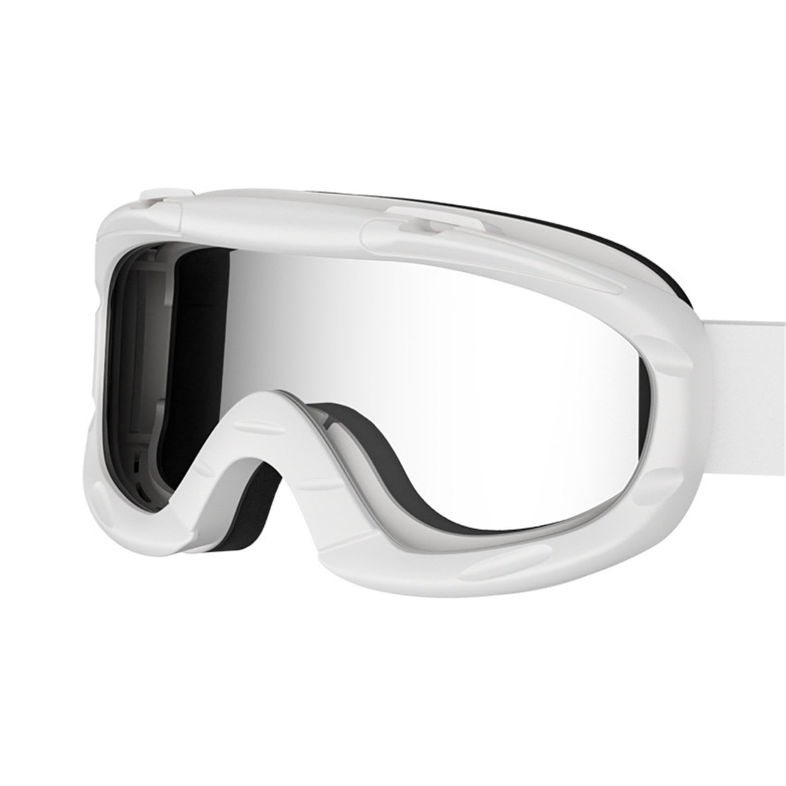Buxuaaaa Boys White Through Weight Windproof Kids Riding Goggles With Adjustabe Elastic Strap For Girl Outdoor Riding Skateboarding Ventilated Motorbike Goggles