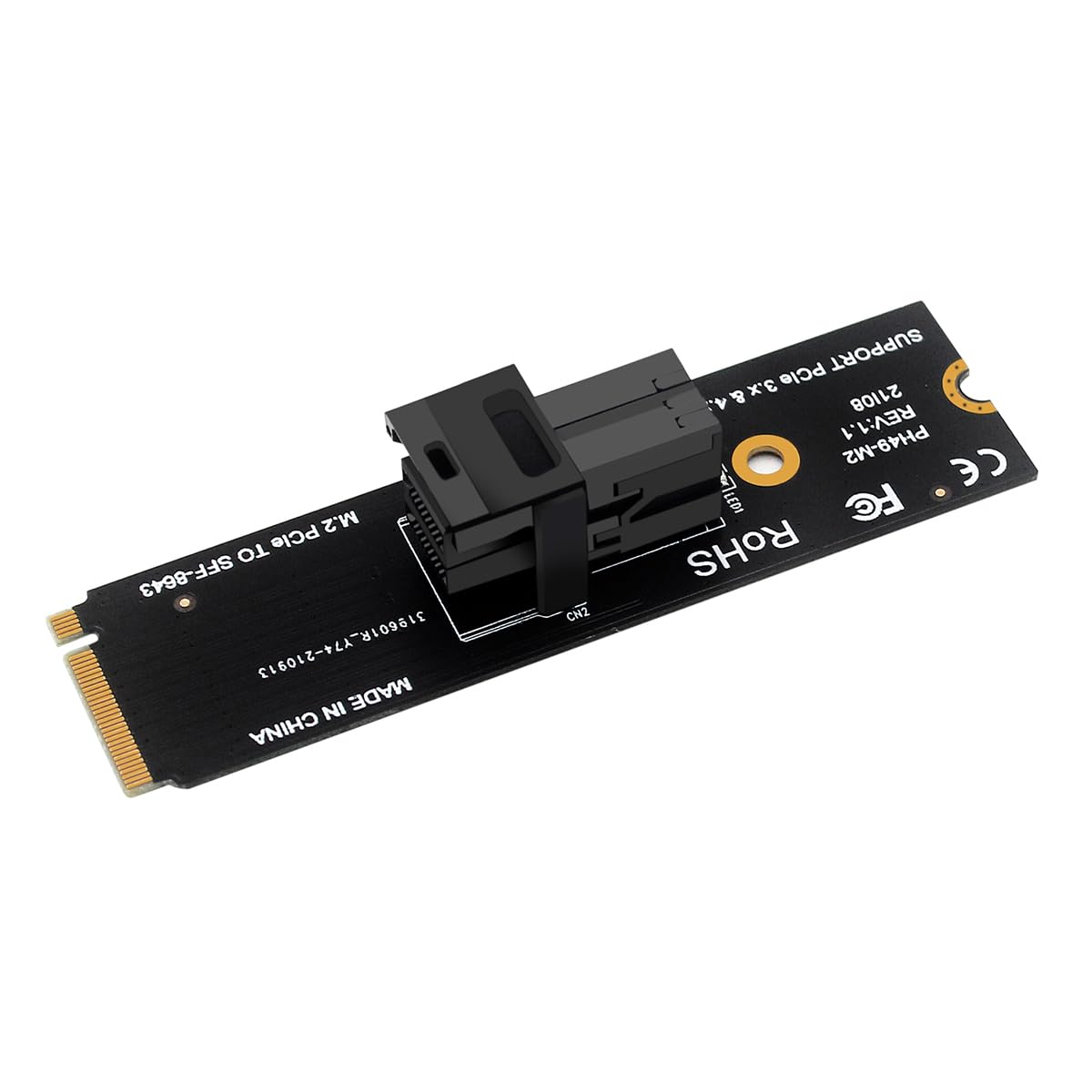 DollaTek Adapter M.2 NGFF Mkey PCIeX4 do SFF8643 -U.2 Szybka transmisja