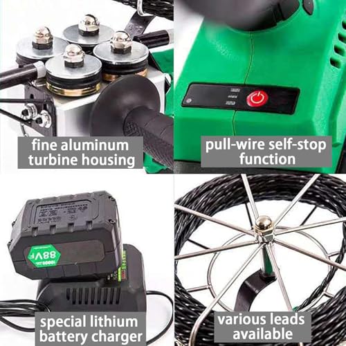 Iluminacion LED en extractor de cables para decoracion de tuberias internas 7