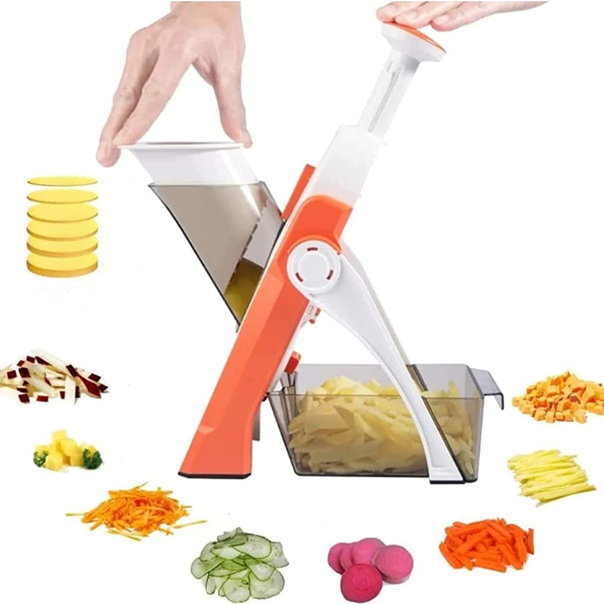 Amazon | 野菜カッター 調整式野菜スライスマシン 多機能キッチン