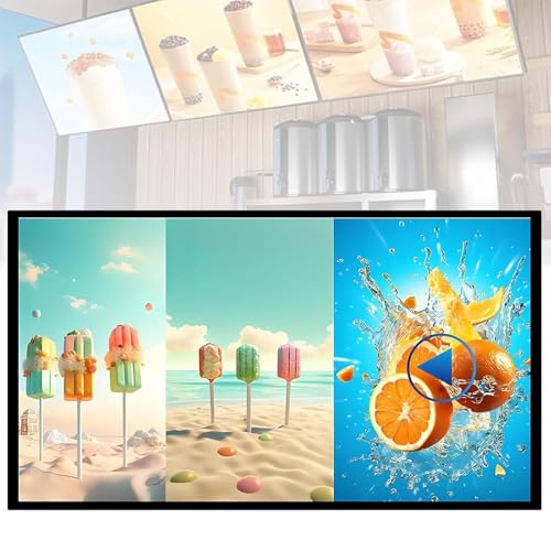 Image of Digital Signage Displays Android System Built-in-Digital Signage Player,Remote Control,Intelligent Split-Screen,Wall Mounted Installation,for Menu Board and Message Board 15.6in