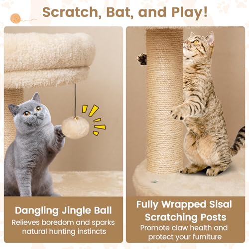 Árbol para Gatos Moderno de 40 Pulgadas PETSITE miniatura 7