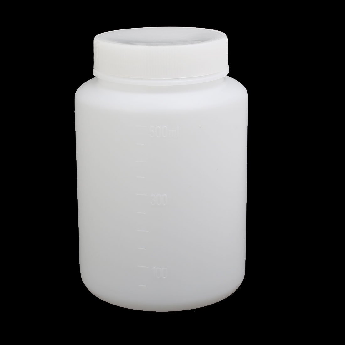 Aexit 85mm Dia gauge 125mm Height 500ml HDPE Plastic Round Bottle Clear