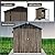 SemiKeem 6x4ft Metal Outdoor Storage Shed,Bike Shed & Outdoor Storage, Large Garden Tool Metal Shed, Garden Storage Cabinet with Door & Lock, Outdoor Metal Shed for Backayrd, Patio,Lawn,Brown