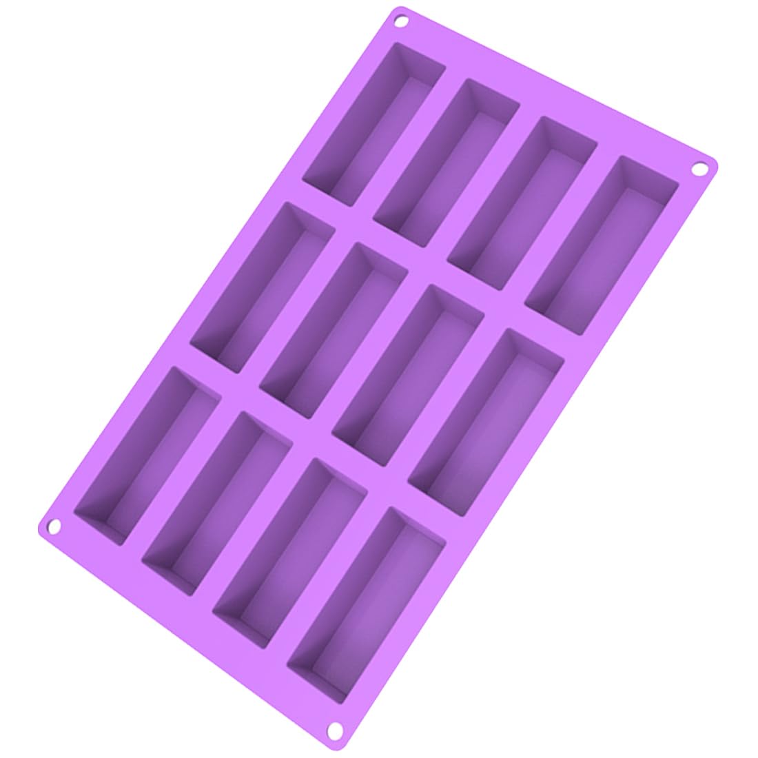 MüSlibar Set 3 Stampi Rettangolari In Silicone Per Muffin, Brownie, Pane - 26,6x21 Cm - 2