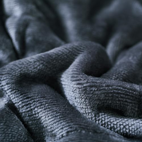 MOTRIP Weighted Blanket 15 lbs Queen Size Flannel Weighted Blanket with Sanded Reversible, 60''x80'' 15 pounds Grey - Image 5