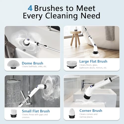 Tuyu KS2640C Electric Spin Scrubber, 2024 New Full-Body Ipx7 Waterproof Bathroom Scrubber With Power Lcd Display thumb #2