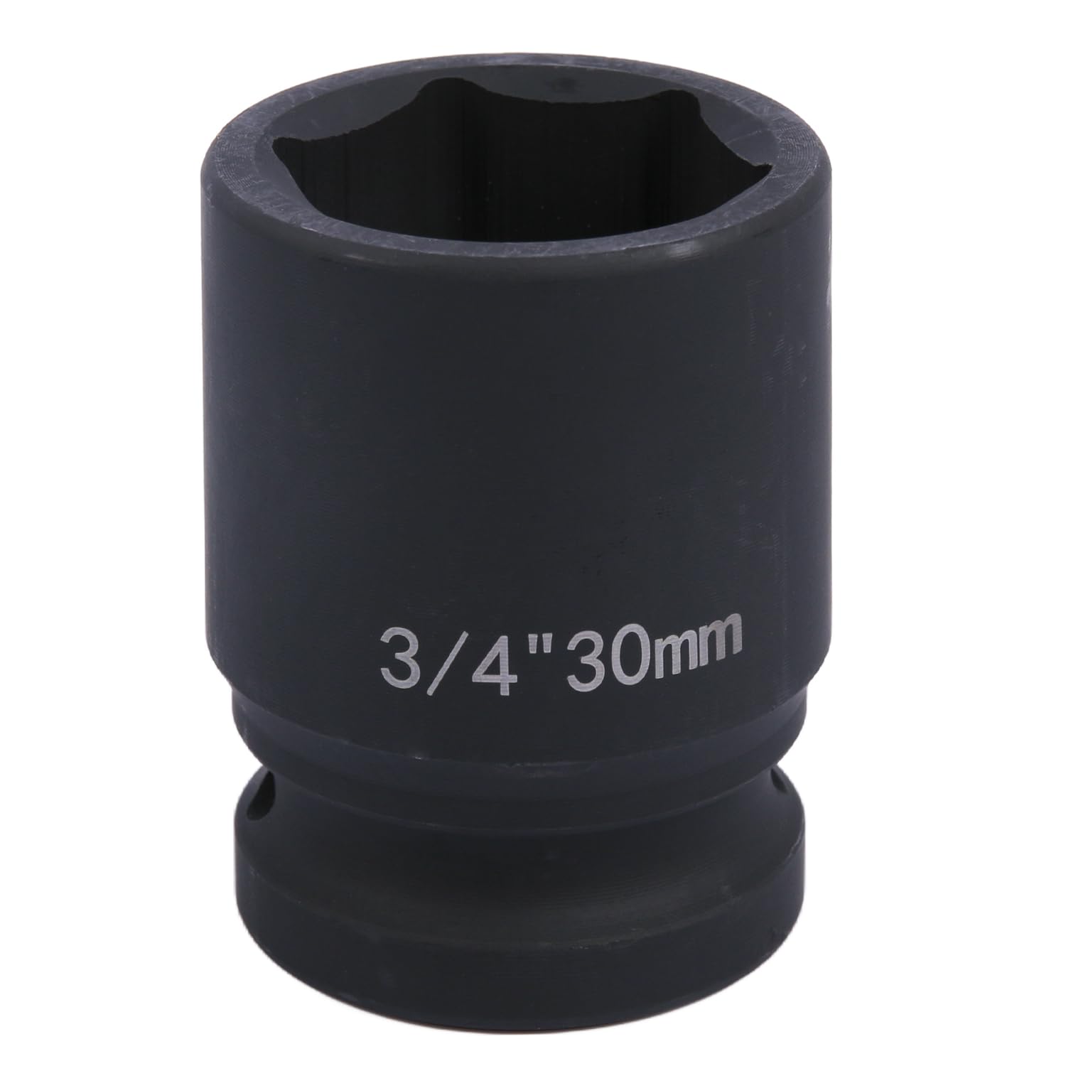 Uxney 3/4" Drive 30mm Impact Socket，6-Point Chrome Molybdenum Steel, for Heavy-Duty Truck and Automotive Repair, Metric — image 1
