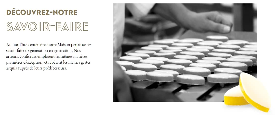 LE ROY RENÉ Epicerie Fine - Caja rectangular Calissons d'Aix. (18 Calissons d'Aix.)