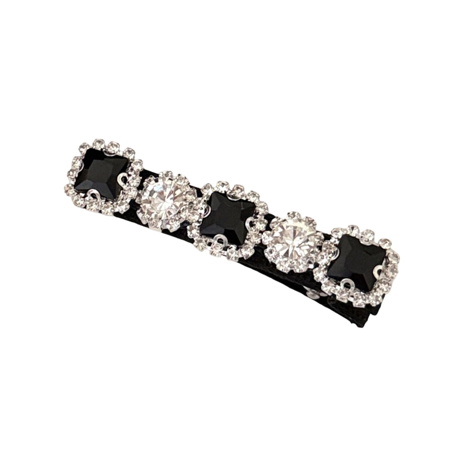 YUXITA Elegant Rhinestones Hair Clip With Secure Accent Multi Purpose Design For Daily Wear And Special Occasion
