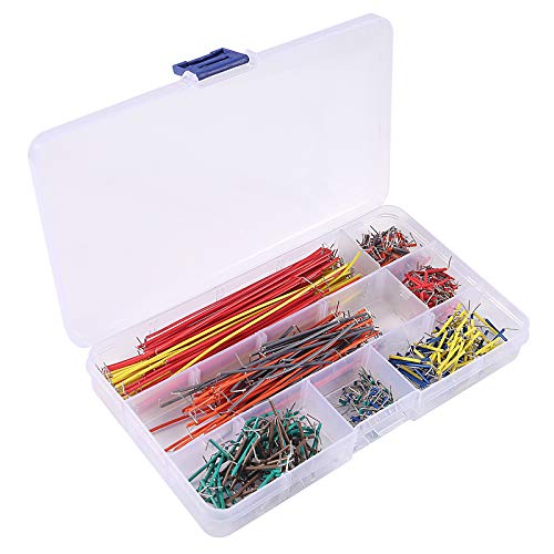 Almocn 560Pcs Jumper Wire Kit,14 Lengths Assorted Preformed Jumper Wire For Breadboard Prototyping Solder Circuits With Box thumb #4