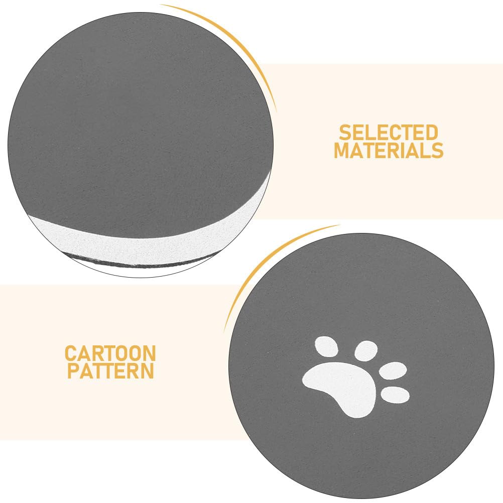 Yardwe 2pièces Tapis Alimentation pour Animaux Tapis Antidérapant pour Gamelle De Chien Ou Chat Os pour Repas Intérieur Et Extérieur
