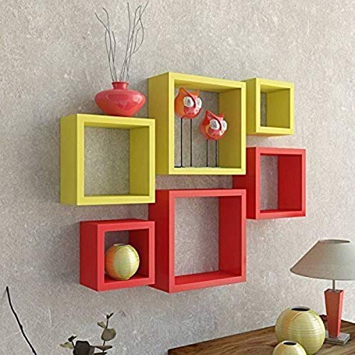 classic shoppe Nesting Square Wall Shelf Set of 3 Floating Wall Shelves