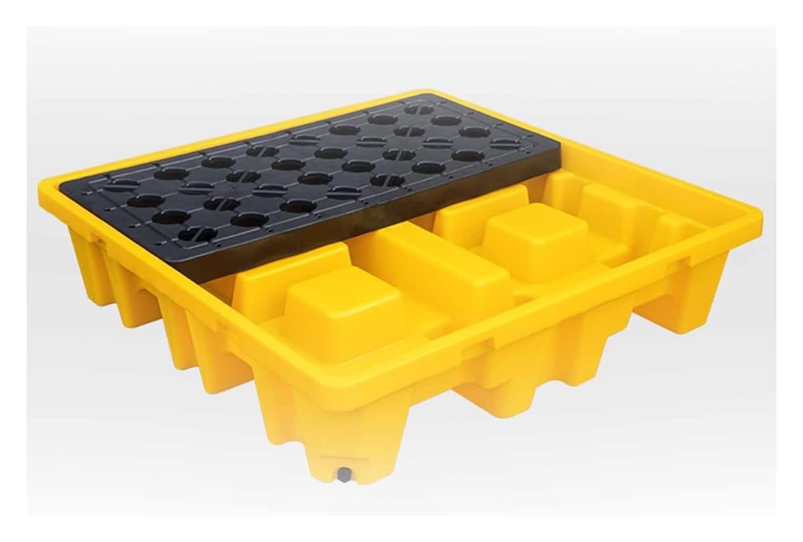 Genérico Bandeja Modular apilable para contención de derrames - 120x120x18cm, Plataforma de Almacenamiento de Productos químicos a Prueba de Fugas con Rejilla Desmontable para manipulación y almacena