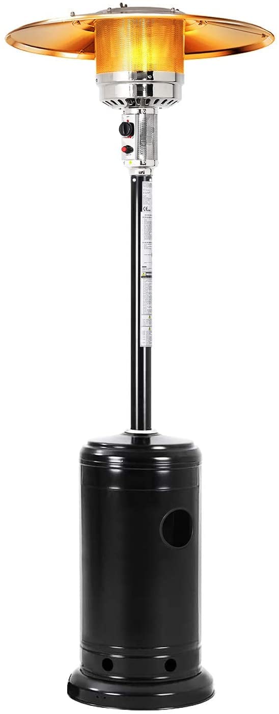 Amazon.com: Oakmont 48,000 BTU Premium Outdoor Patio Heater 86.6-Inch,  Propane Heat with Wheels, Havana Bronze, ETL Certified (Light black) : Patio,  Lawn u0026 Garden