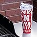 Rico Industries NCAA Nebraska Cornhuskers Zebra Stripes 24oz Personalized Team Color Glitter Travel Tumbler W/Hinged Lid