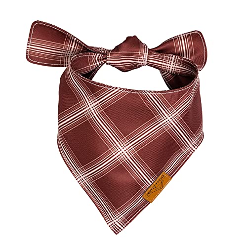Remy+Roo Dog Bandanas - 4 Pack | Amber Set | Premium Durable Fabric | Unique Shape | Adjustable Fit | Multiple Sizes Offered (Xl) #TOP3
