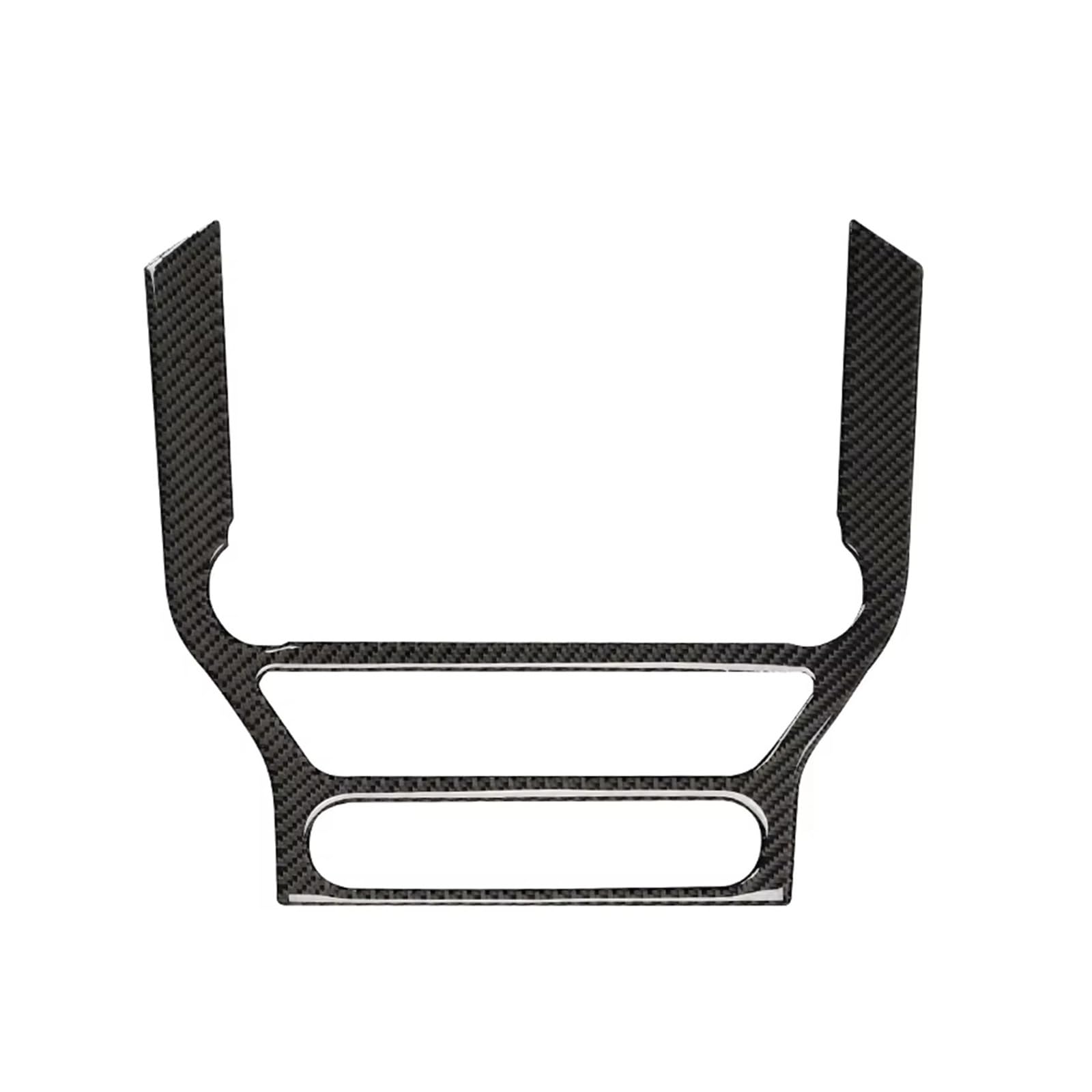 Ajqbrmb Style B Black Interior Trim For For Mustang For Gt 2015-2021 Car Gps Navigation Trim Frame Multi-Media Console Decoration Sticker Decal Panel Frame Cover(Style B Black)